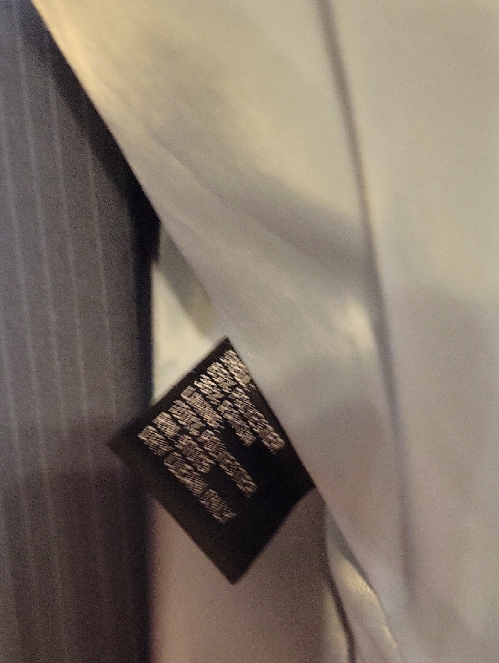 Larry Levine Navy Pinstripe Suit - Jacket & Pant - Picture 4 of 6